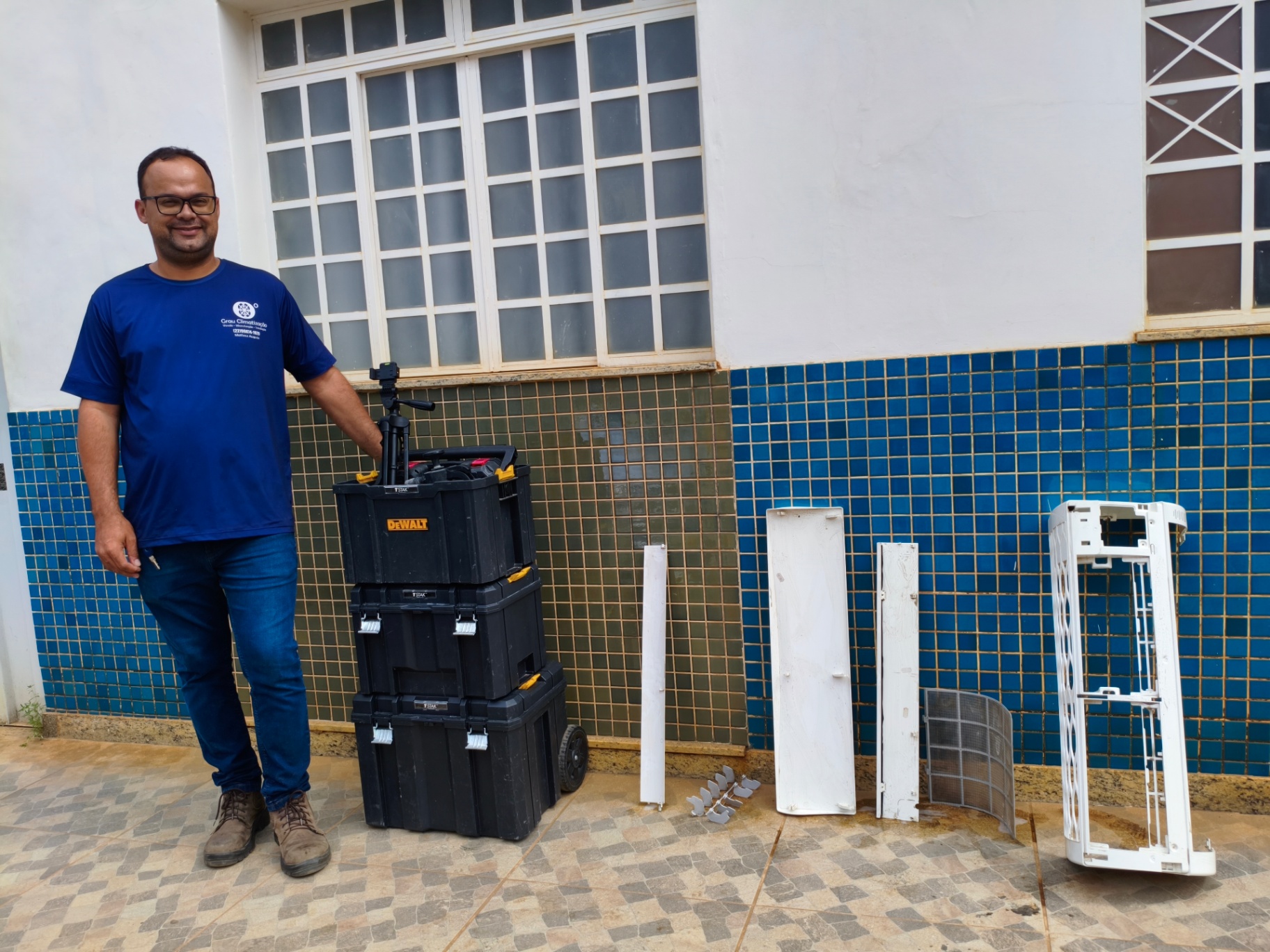 Profissional em atendimento